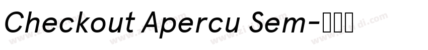 Checkout Apercu Sem字体转换